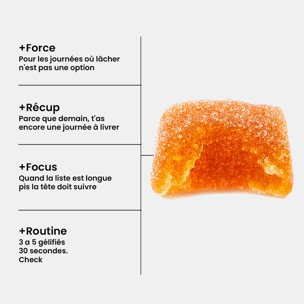 Gummies de Créatine Monohydrate | Végane, Fabriqué au Canada